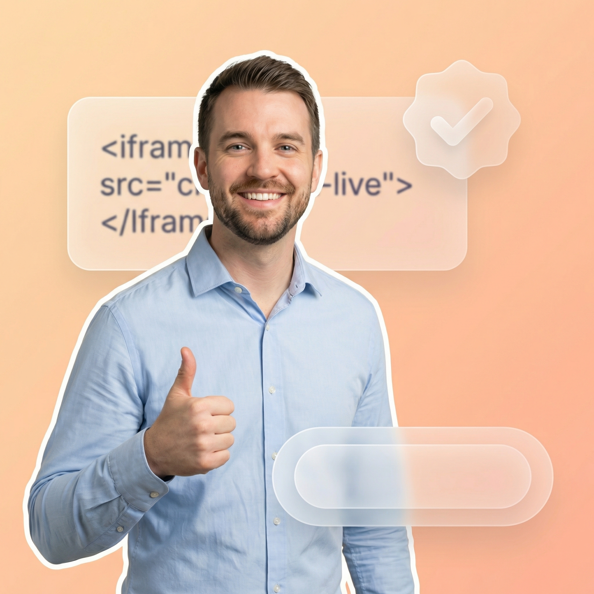 Distraction-free Facebook Live viewing experience on a branded website