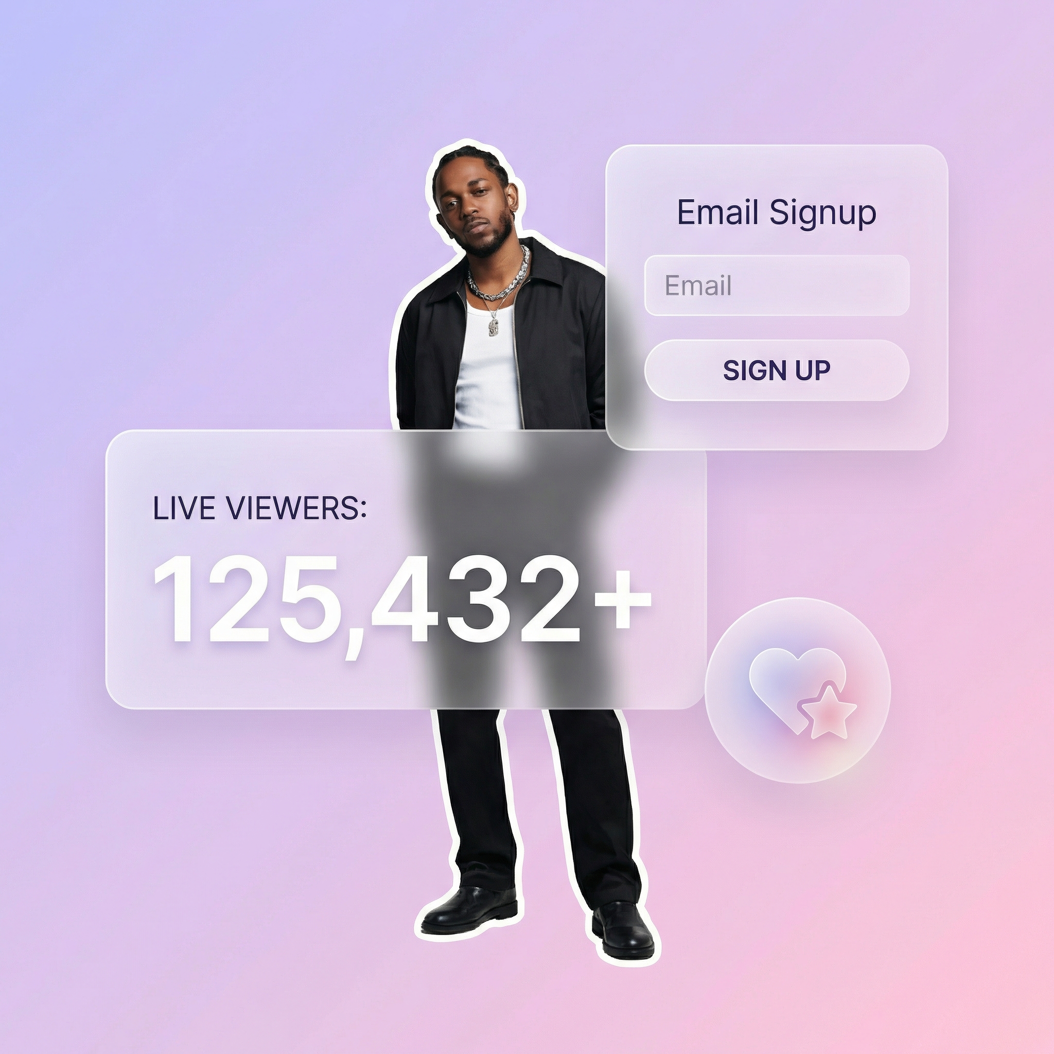 Concert live stream reaching fans directly on the artist website