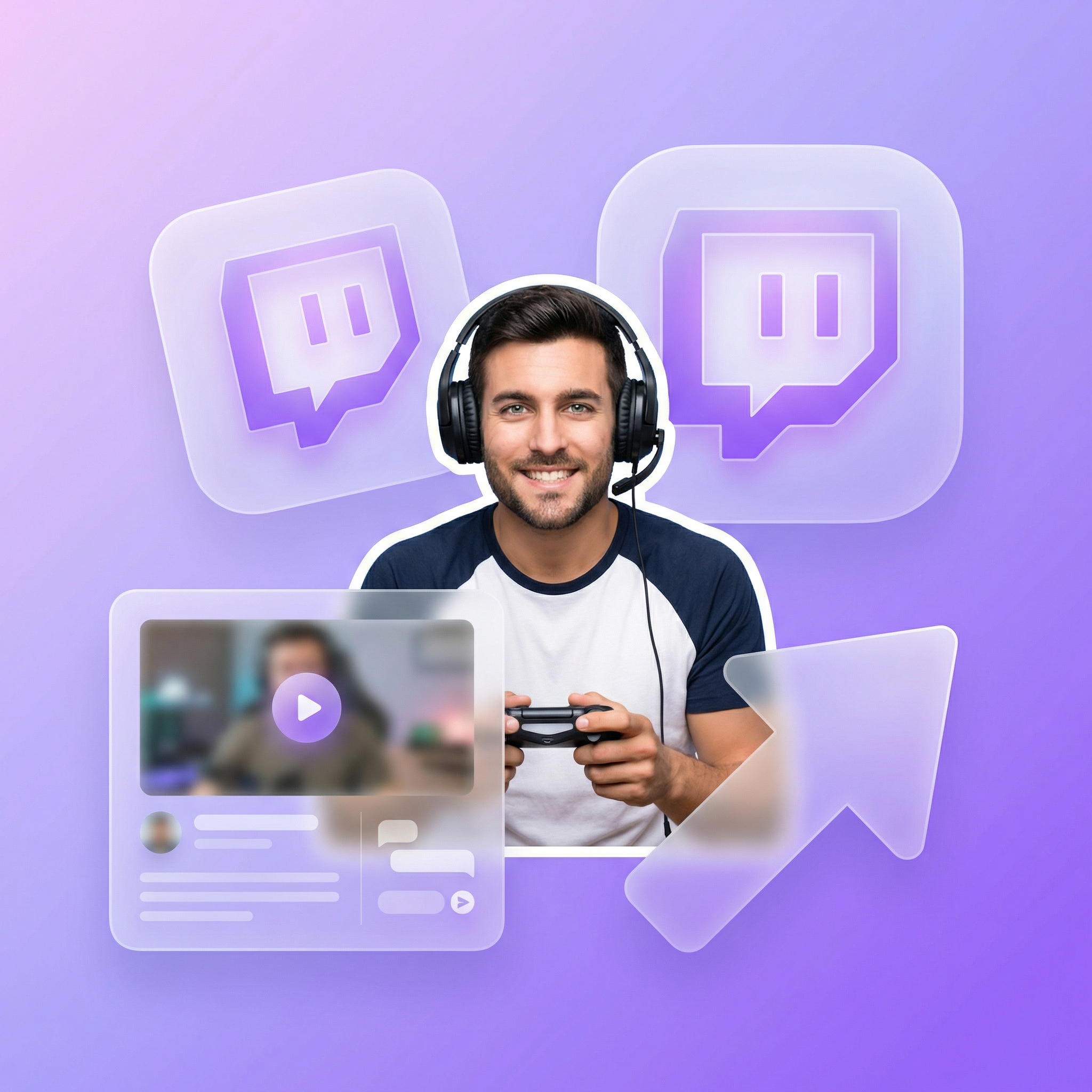 Twitch stream automatically displayed on a custom website for wider audience reach